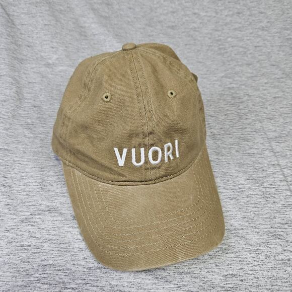 Vuori Ball Cap Strapback Unisex Camel Beige Logo Dad Hat Outdoor Embroidered NWT - Picture 15 of 15